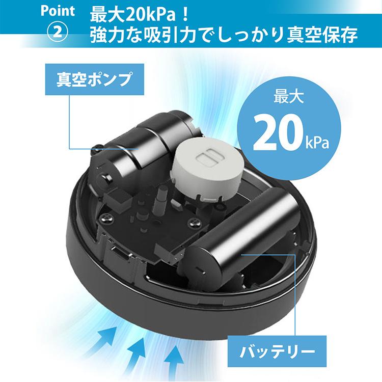 SHELBRU スマートキャニスター （800ml シェルブル タイプC充電 白