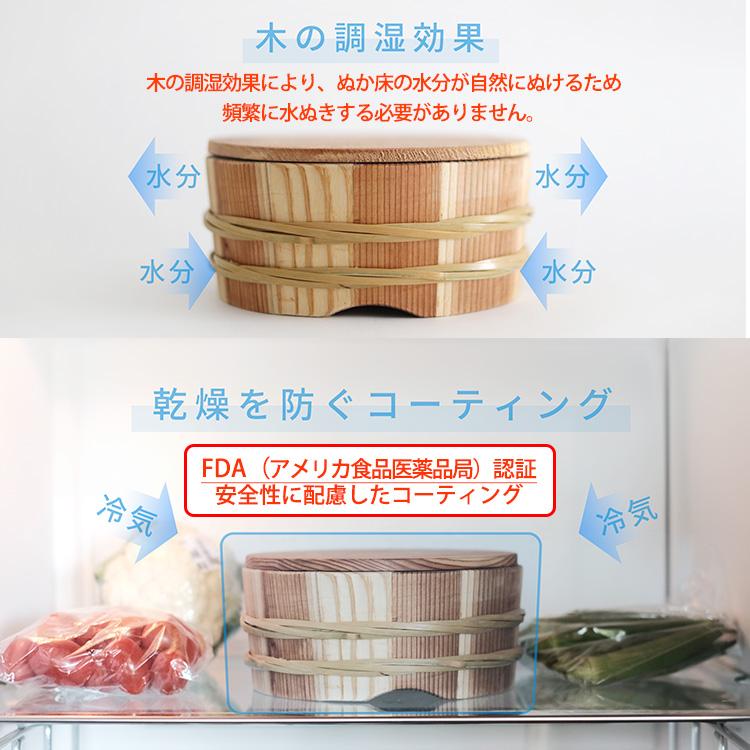 ぬかだる （日本製 木製 ゴトウ容器 丸型 樽 樽のみ ぬか床 ぬか漬け