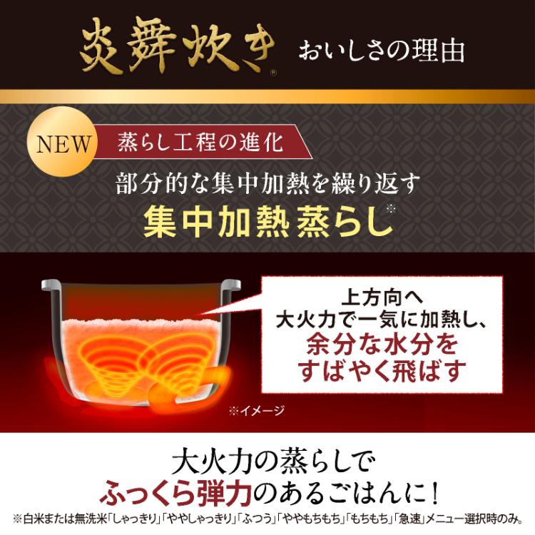 炎舞炊き 象印 圧力IH炊飯ジャー 5.5合炊 2026年モデル（ZOJIRUSHI
