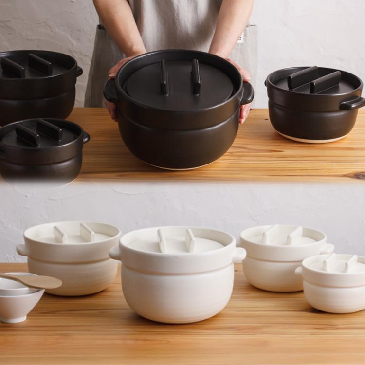 かもしか道具店 ごはんの鍋 5合炊き （日本製 土鍋 炊飯 調理器具