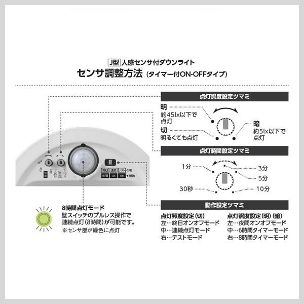 新作商品通販 ダウンライト 人感センサー 100φ LED 温白色 屋外 防水 防雨型 LED交換不可 白熱球100W相当 非調光