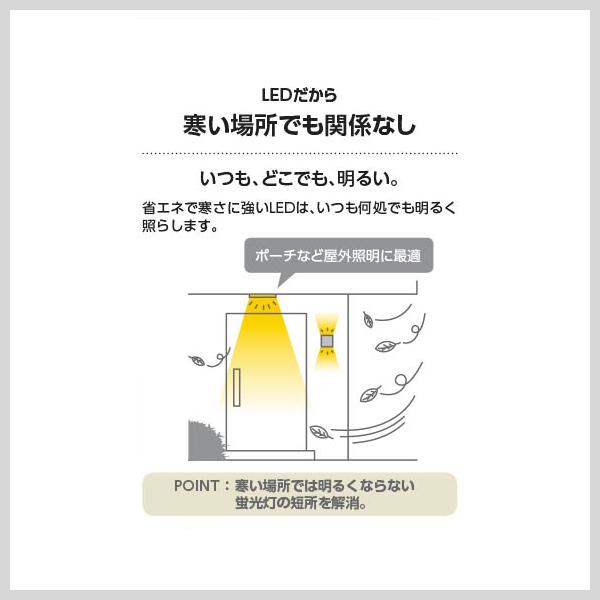 KOIZUMI ダウンライト 人感センサー 100φ LED 電球色 屋外 防水 防雨型