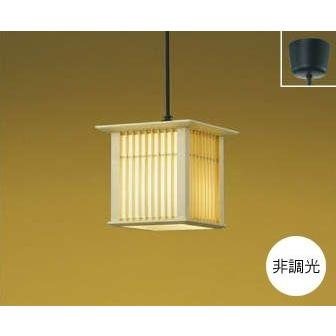 ペンダントライト照明器具 LED 和室・和風 フランジ式 オレンジ色の光 電球色 和風 小型 白木 強化和紙  電球形LEDランプ
