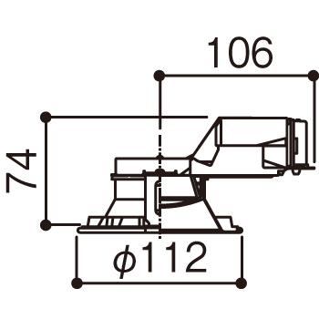 Panasonic（パナソニック） ダウンライト 100φ埋込穴 一般型 LED内蔵