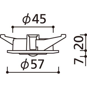ODELIC（オーデリック） ダウンライト 50φ埋込穴 LED内蔵 昼白色