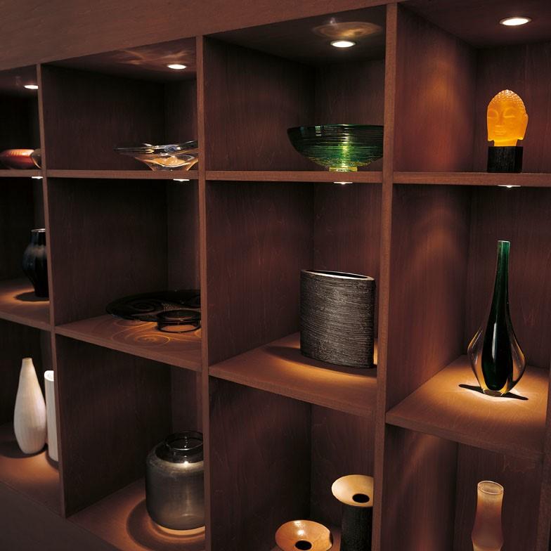 ダウンライト 50φ埋込穴 LED内蔵  電球色 暖かみのあるオレンジ色の光 調光不可 電源装置・接続線別売 棚下面取付専用 | ODELIC | 01