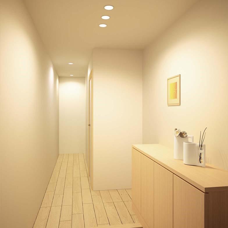 【新品未使用】【オーデリック】【5個セット】3光色切替ダウンライト ODELIC 【即納・在庫品】ダウンライト 75φ LED一体型 電球色 連続調光