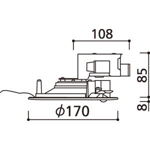 ODELIC（オーデリック） ダウンライト 150φ埋込穴 LED内蔵 60W相当
