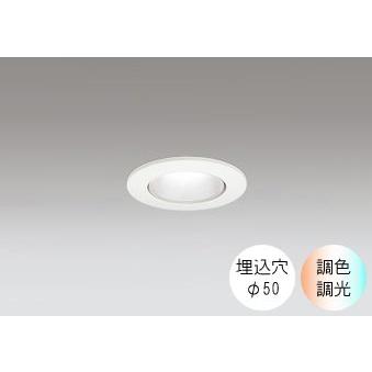 ダウンライト 50φ埋込穴 LED内蔵 60W相当 電球色〜昼光色 色の変化を