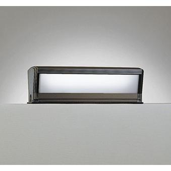 エクステリア　照明　おしゃれ　LED電球　シンプル　アクリル　昼白色　防雨型　門柱灯　樹脂　FL10W相当　明暗センサー　OG554458R　据置取付可能