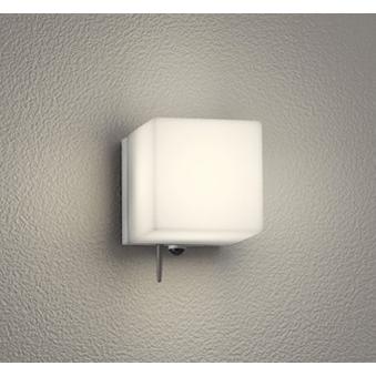 玄関灯 ポーチライト 防犯ライト 人感センサーライト 照明 おしゃれ シンプル キューブ コンパクト 電球色 防雨型 LED一体型 60Ｗ相当 Bluetooth対応 OG254825BR