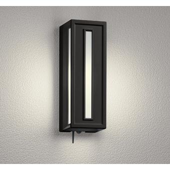 玄関灯 ポーチライト 防犯ライト 人感センサーライト 照明 おしゃれ シンプル 電球色 防雨型 LED電球 40W相当 Bluetooth対応 OG254840BR