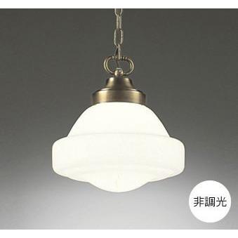 ペンダントライト LED ガラス アンティーク オレンジ色の光 電球色 60W相当 非調光 ガラス OP210570LR