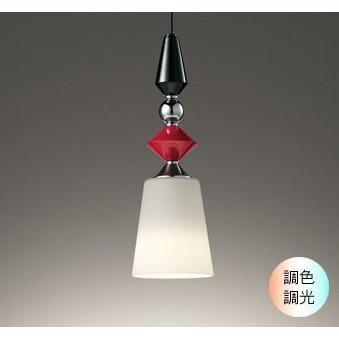 ペンダントライト LED ガラス おしゃれ 和モダン オレンジ色の光 電球色~昼光色 60W相当 調光 調色 Bluetooth ガラス 木材 OP252574BR