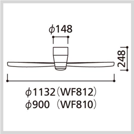 ODELIC LEDシーリングライト WF812F ODELIC オーデリック シーリングファン WF812 | 商品紹介 | 照明