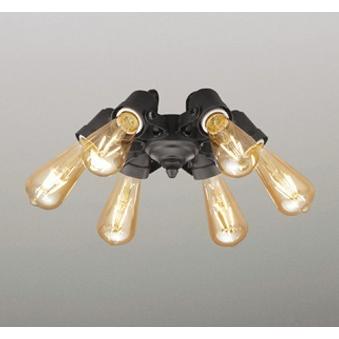 シーリングファン 照明器具 オーデリック LED リビング 吹抜 ヴィンテージ 電気工事不要 専用灯具 6灯 調光 電球色 LED電球