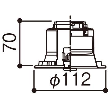 Panasonic　100Φダウンライト+ランプ　15個セット Panasonic（パナソニック） ダウンライト 100φ埋込穴 一般型 LED電球