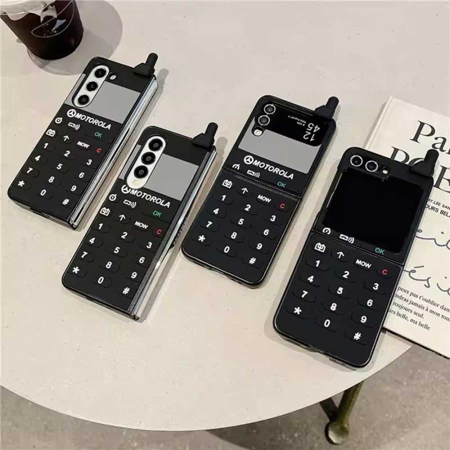 ギャラクシー Galaxy Z Flip7 / Flip6 レトロ 携帯 アンテナ 3D