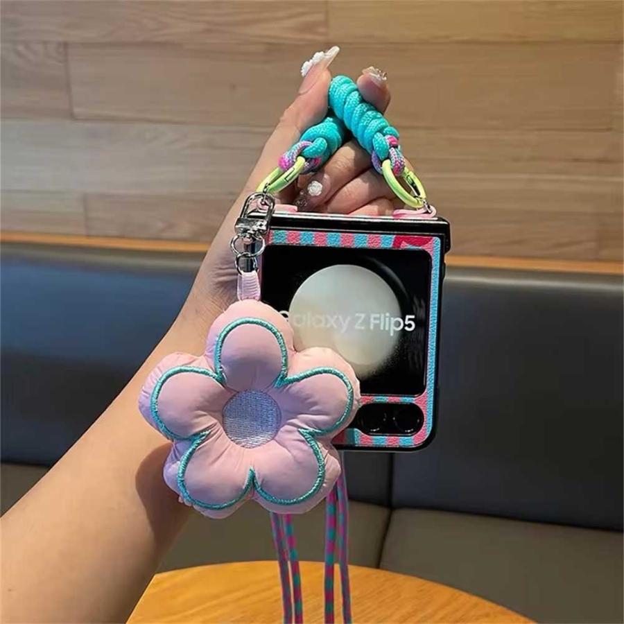 ギャラクシー Galaxy Z Flip7 / Flip6 ショルダー フラワー 花柄