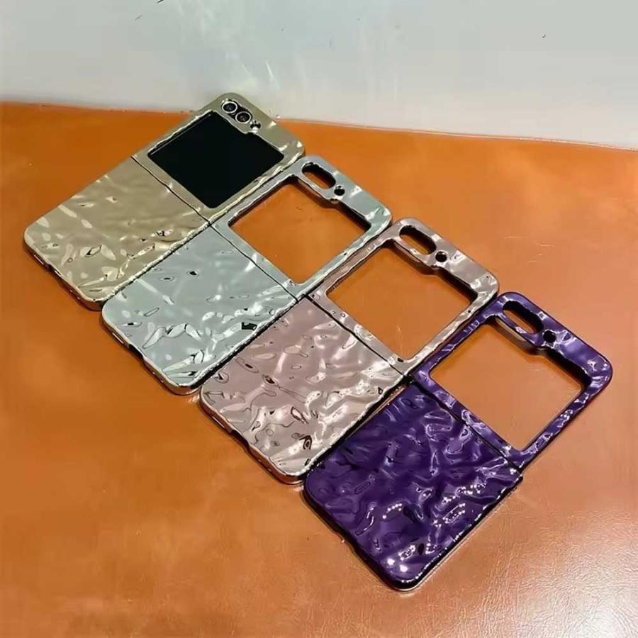 ギャラクシー Galaxy Z Flip7 / Flip6 シャイニー メッキ シルバー 艶