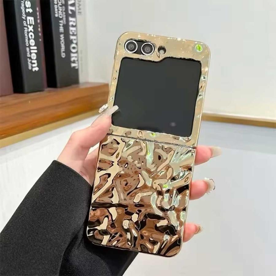 ギャラクシー Galaxy Z Flip7 / Flip6 シャイニー メッキ シルバー 艶