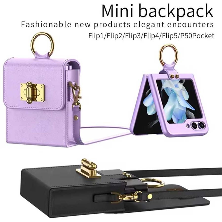 ギャラクシー Galaxy Z Flip7 / Flip6 ショルダーポーチ 2 in 1 リング