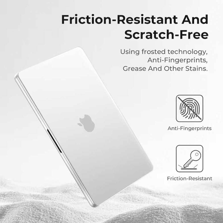 マックブック カバー TPU シンプル キズ防止 指紋防止 全2色 MacBook