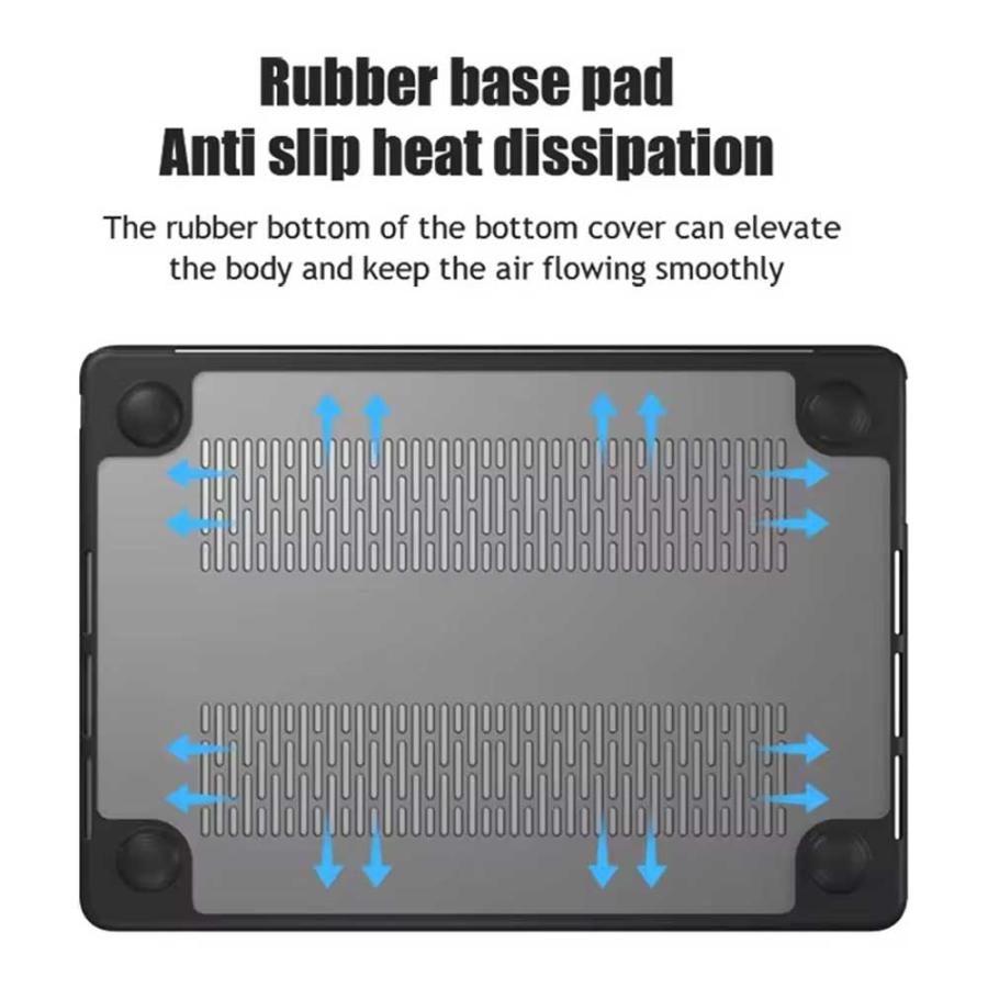 マックブック カバー TPU ソフト エッジ シンプル 指紋防止 全3色