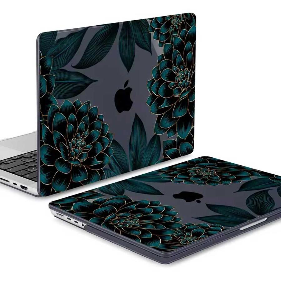 マックブック カバー エレガント フラワー PC 指紋防止 全14色 MacBook