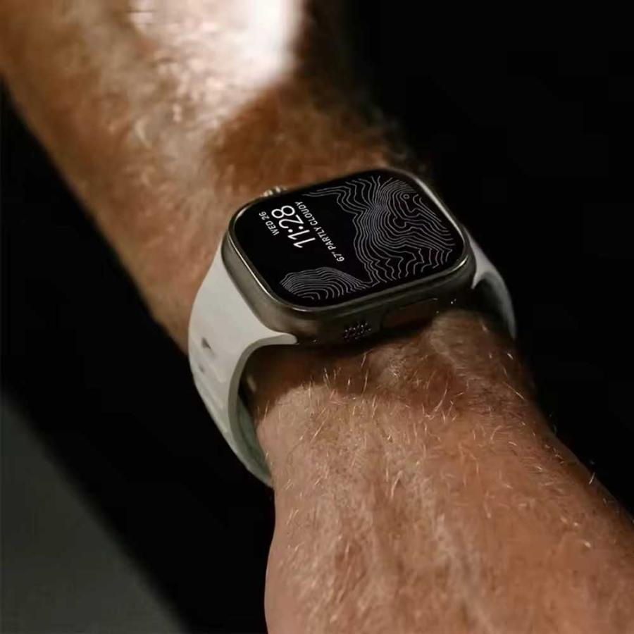 アップルウォッチ ベルト シリコン 蓄光 バンド 全1色 Apple Watch 38