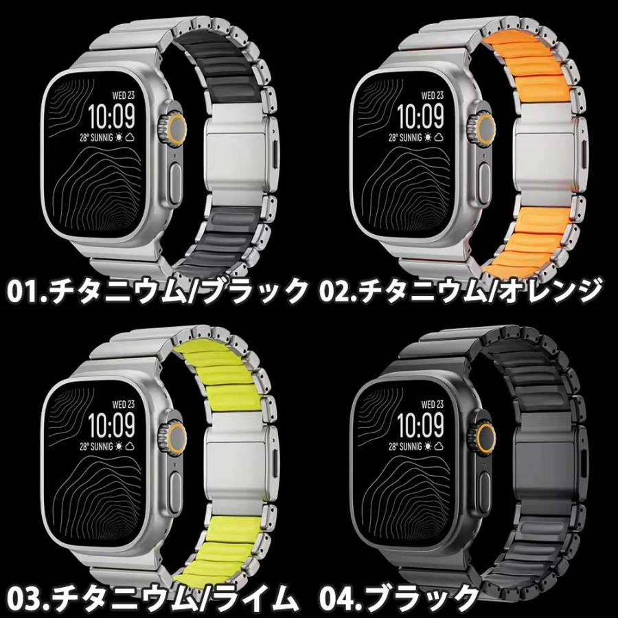 アップルウォッチ ベルト チタン メタル バンド 全6色 Apple Watch 38