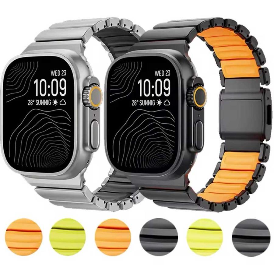 アップルウォッチ ベルト チタン メタル バンド 全6色 Apple Watch 38