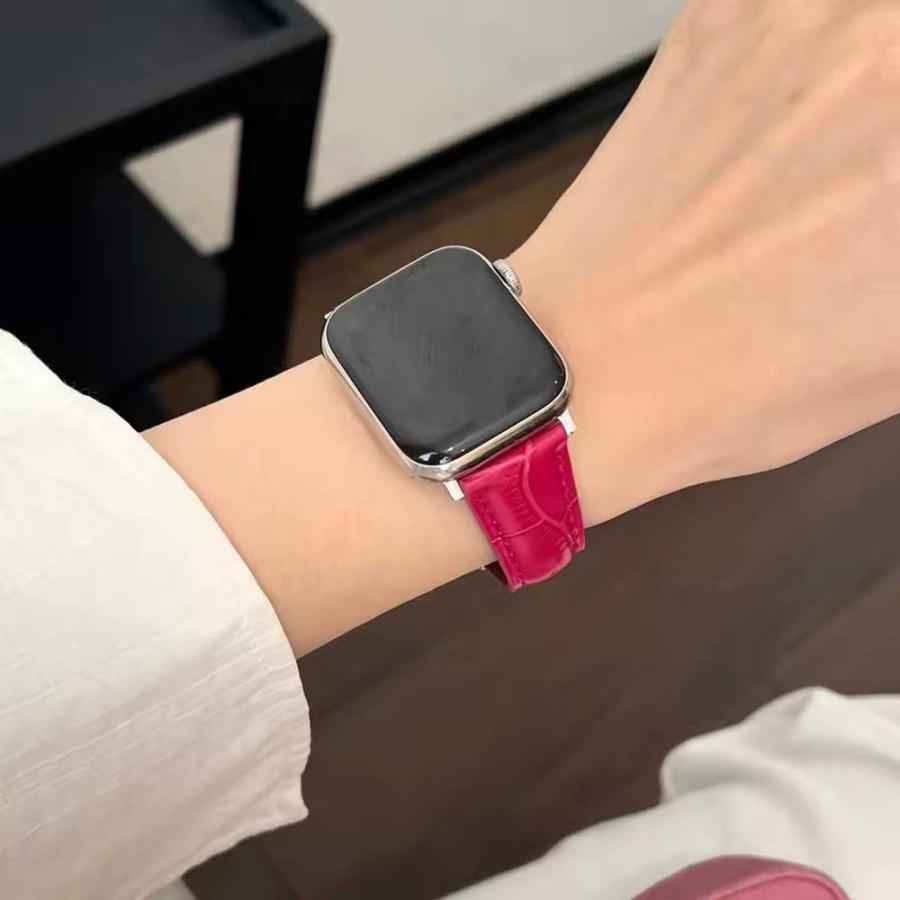 アップルウォッチ ベルト クロコダイル柄 バンド 全10色 Apple Watch