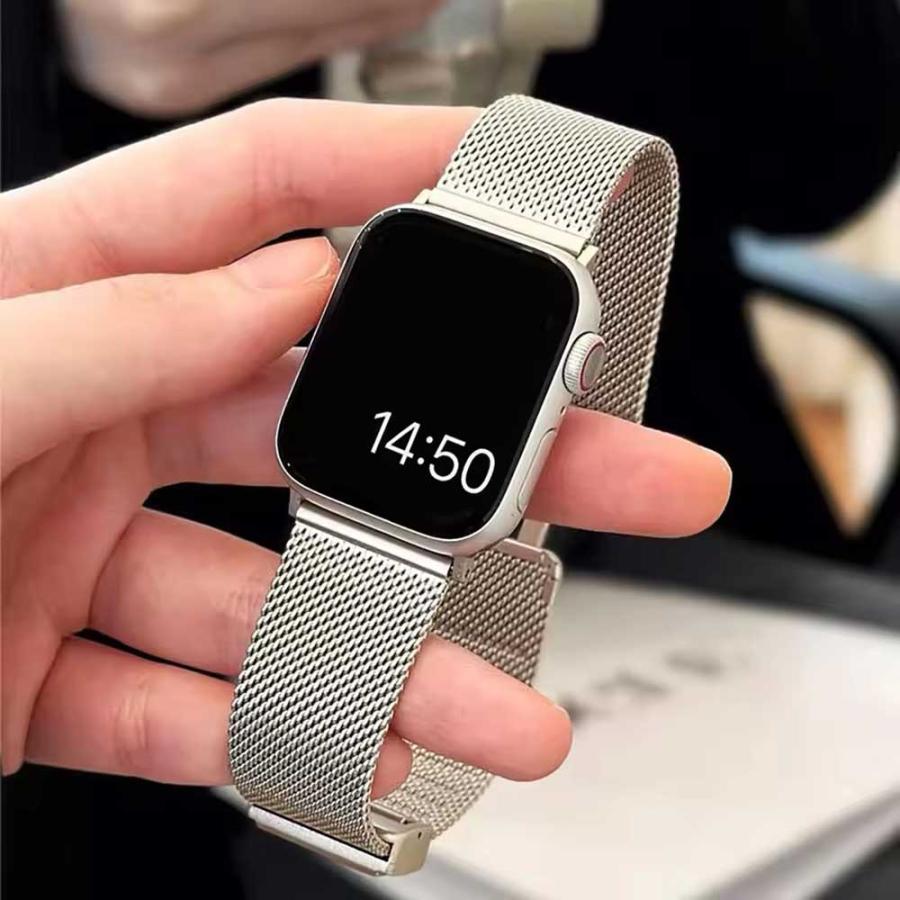 Apple Watch 2 38mm ステンレス シルバー アップルウォッチ Amazon.co.jp: Apple Watch バンド ステンレス チェーン ベルト