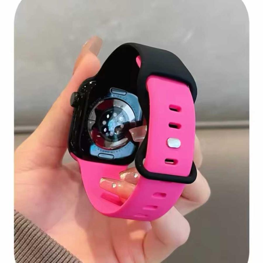 アップルウォッチ ベルト シリコン 2トーン 全12色 Apple Watch 38/40
