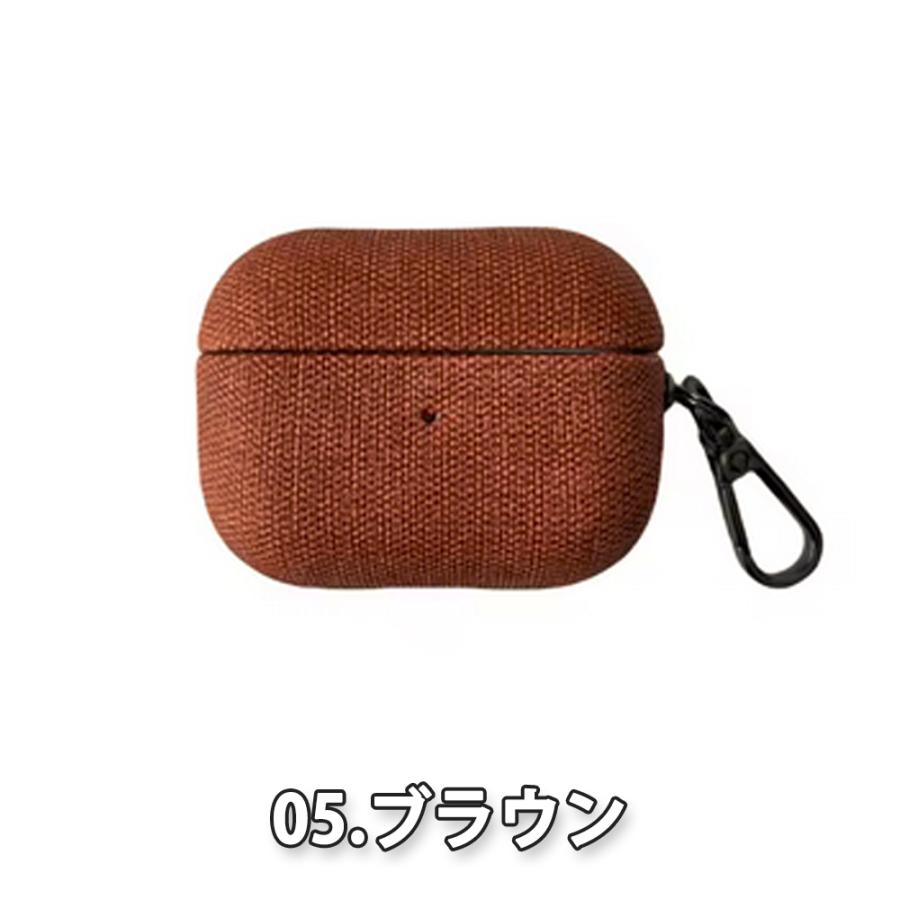 Airpods1/2/3/4 Airpods Pro1/2/3 ケース ファブリック柄 シンプル