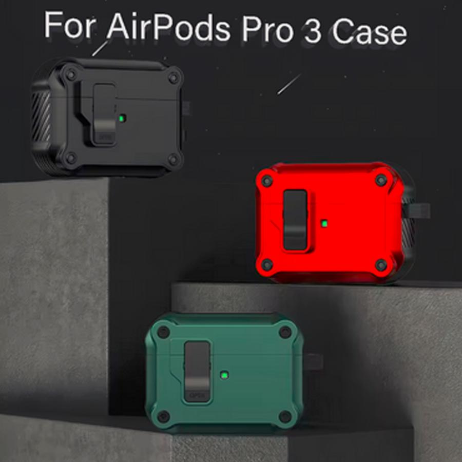 AirPods Pro3 ケース ロック機能付き ワイヤレス充電 全面保護 耐衝撃