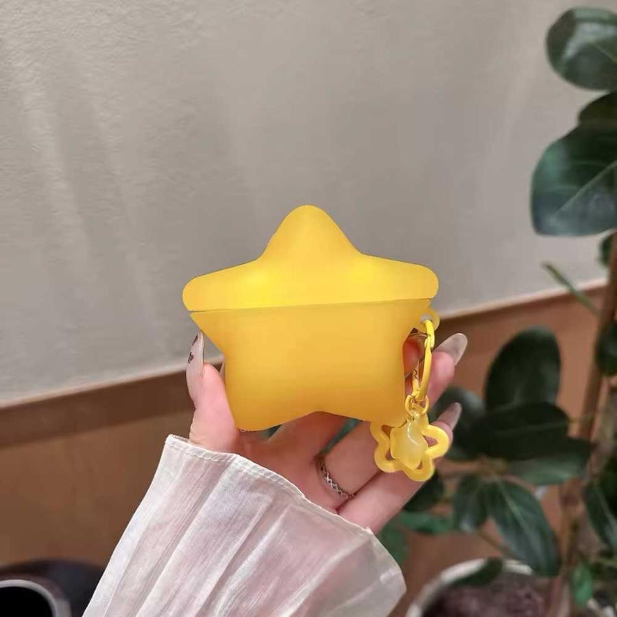 AirPods シリコン スター 星 キーリング ポップ キュート ケース