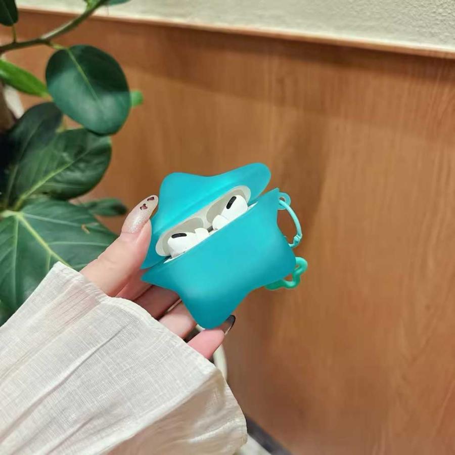 AirPods シリコン スター 星 キーリング ポップ キュート ケース