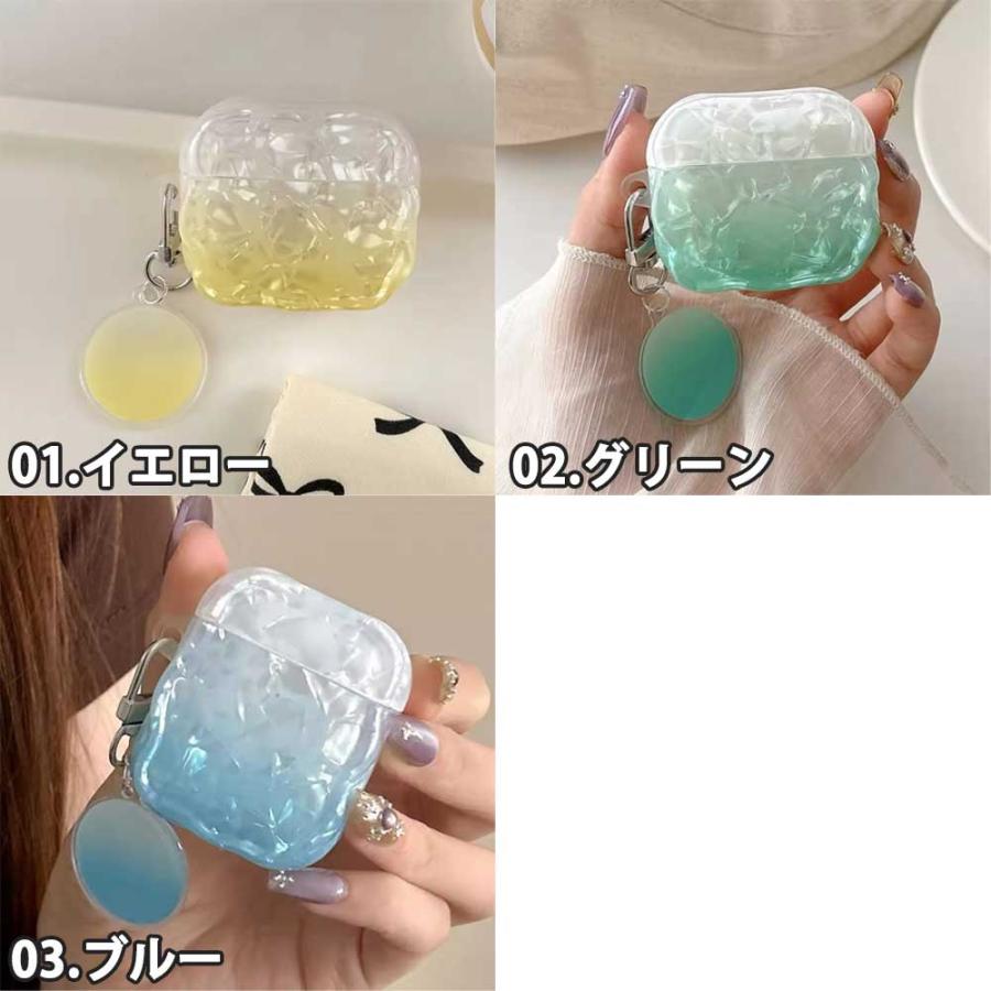AirPods 4 / 3 2 1 Pro TPU ウェーブ ケース 耐衝撃 防塵 エアーポッズ