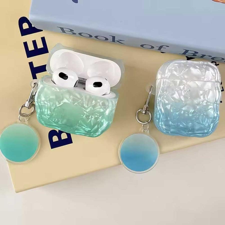 AirPods 4 / 3 2 1 Pro TPU ウェーブ ケース 耐衝撃 防塵 エアーポッズ