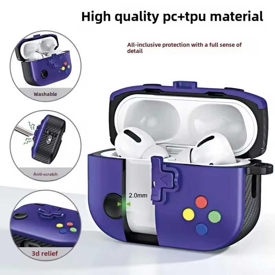 AirPods 4 / 3 2 1 Pro PC ゲーム機 ケース 耐衝撃 防塵 エアーポッズ