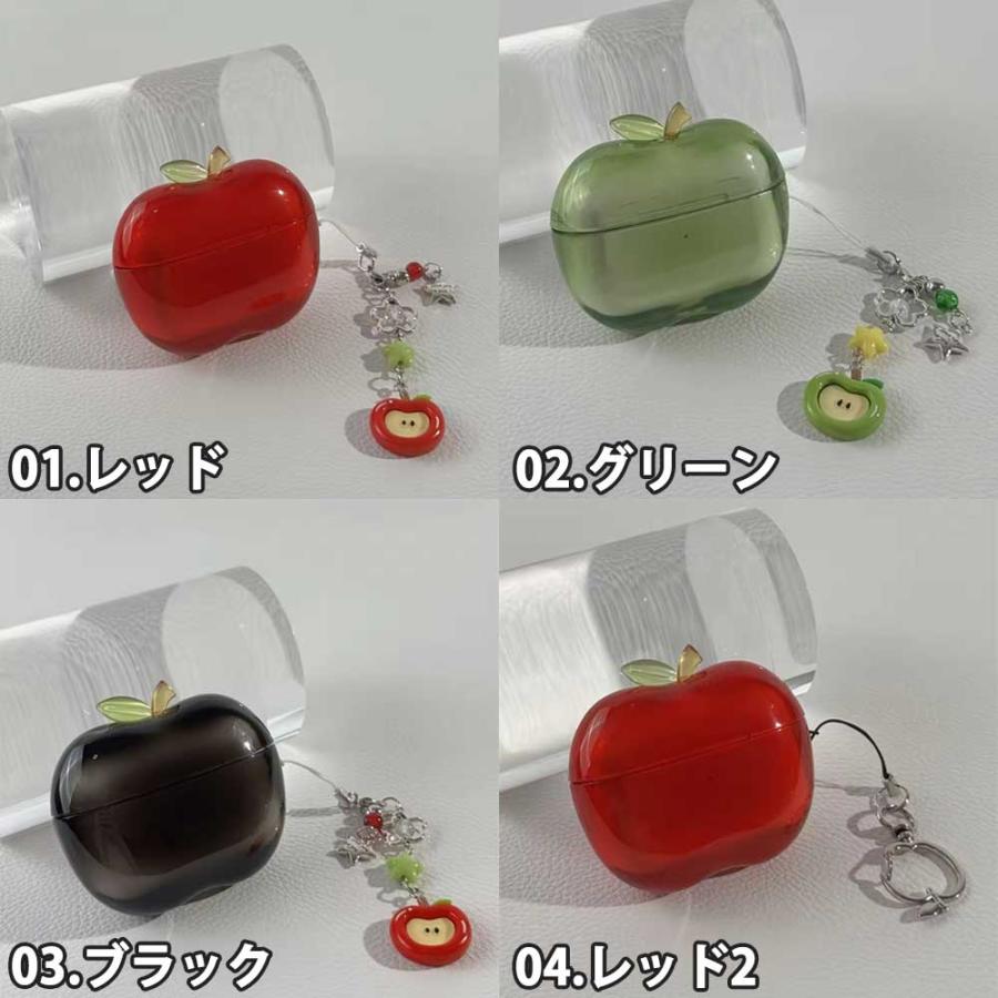 AirPods 4 / 3 2 1 Pro TPU リンゴ ケース 耐衝撃 防塵 エアーポッズ