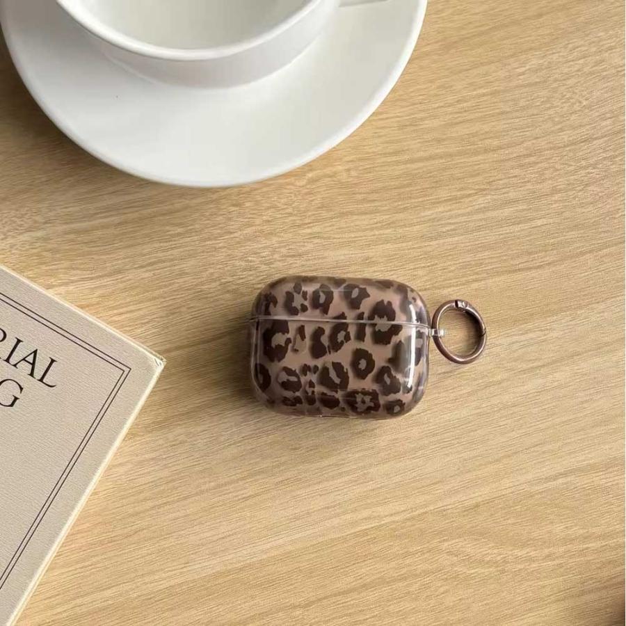 AirPods 4 / 3 2 1 Pro TPU ヒョウ柄 ケース 耐衝撃 防塵 エアーポッズ