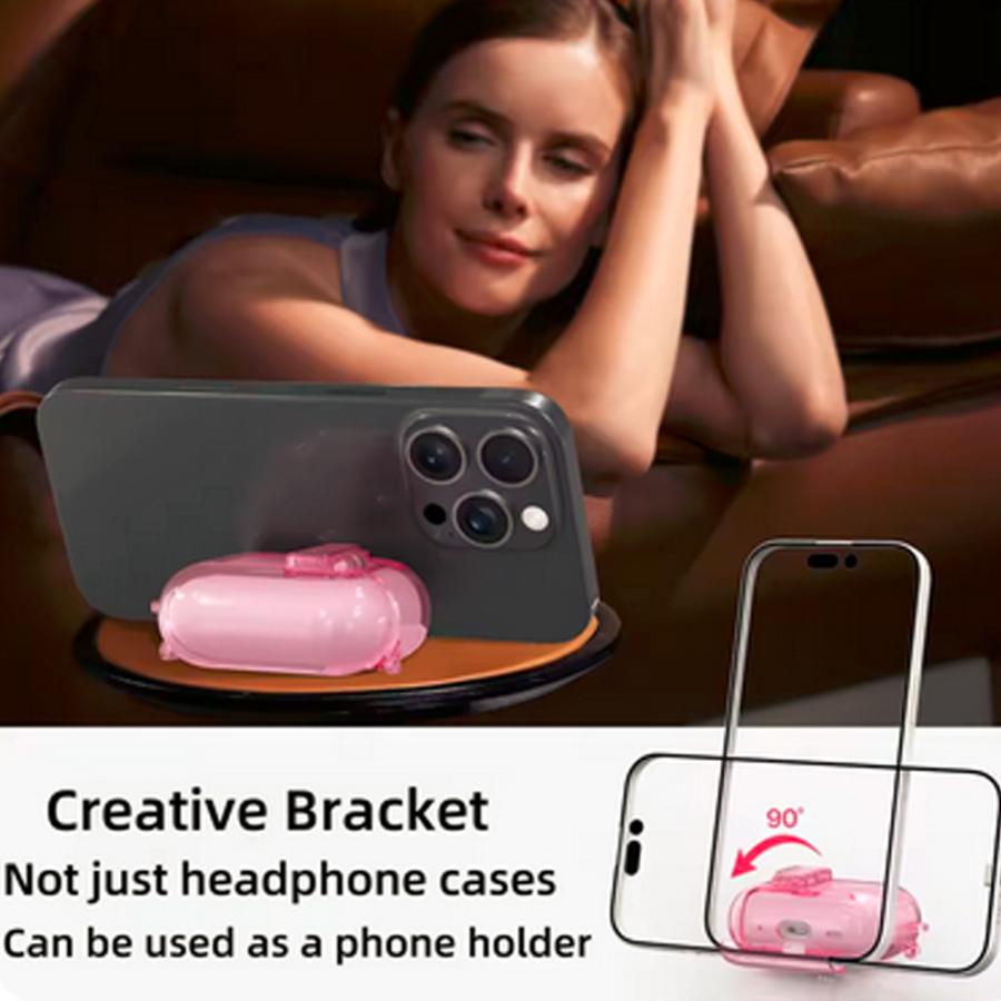 Airpods1/2/3/4 Airpods Pro1/2/3 ケース ロック機能付き クリア 半