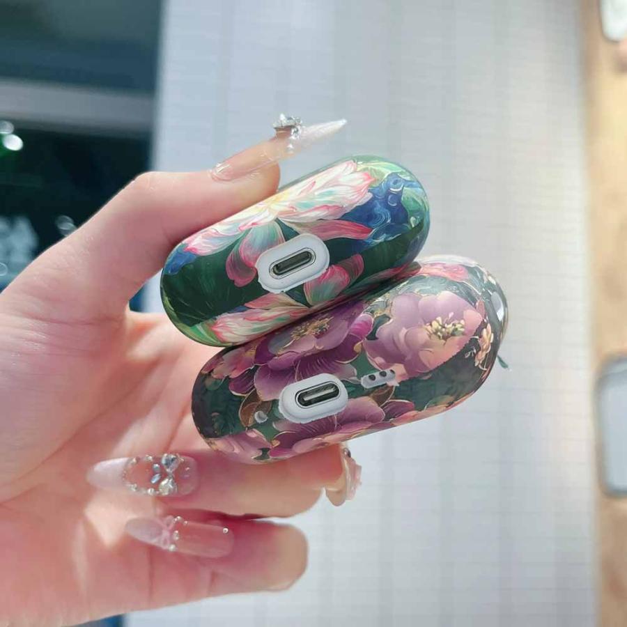 AirPods ソフト シリコン 花柄 フラワー ケース 4 / 3 2 1 Pro