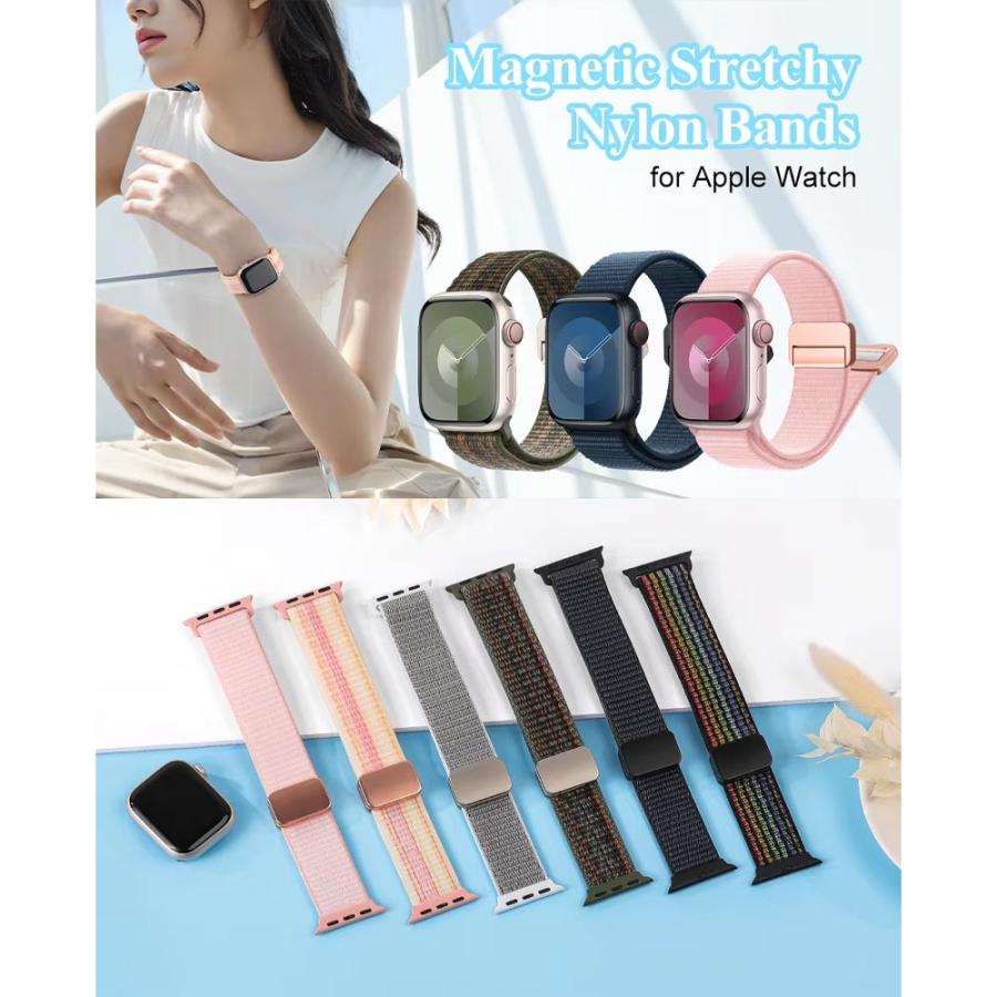 アップルウォッチ ベルト ナイロン バンド 全16色 Apple Watch 38/40