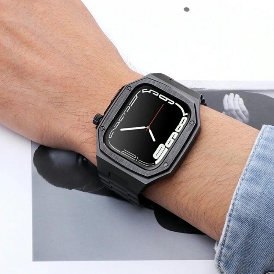 Apple Watch アップルウォッチ ベルト 全2色 ステンレス メタル 一体型 
