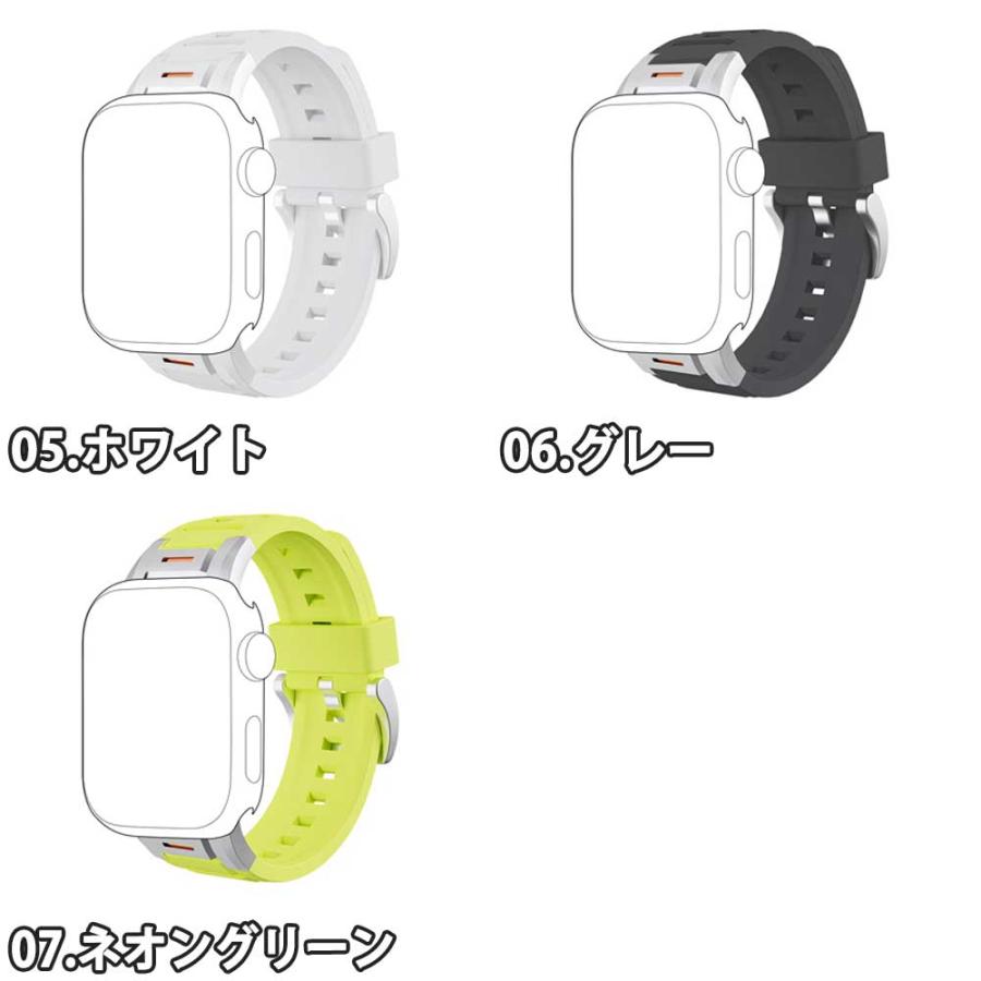 アップルウォッチ ベルト シリコン スポーツ バンド 全7色 Apple Watch 