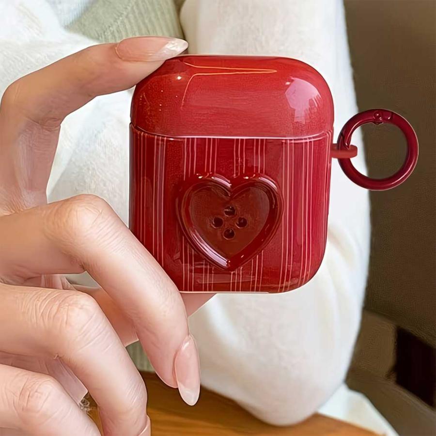 AirPods 4 / 3 2 1 Pro PC ハート ケース 耐衝撃 防塵 エアーポッズ
